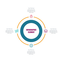 Abstract Infographic Element for Business Strategy