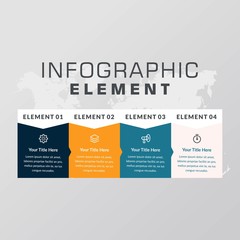 Abstract Infographic Element for Business Strategy