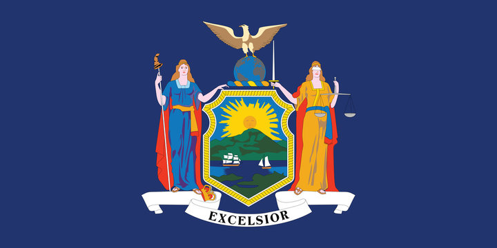 Vector of New York flag.