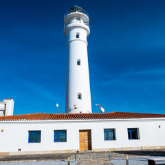 The lighthouse and beach in Torrox on the Costa Del Sol Spaon