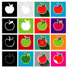 Apple Icon Set Logo Design