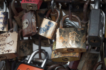 Candados del amor en París.