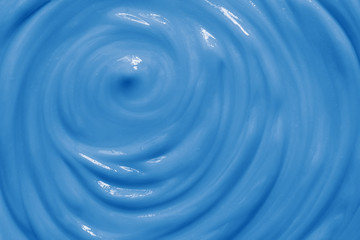 Background texture of blue cream. Color of the year 2020
