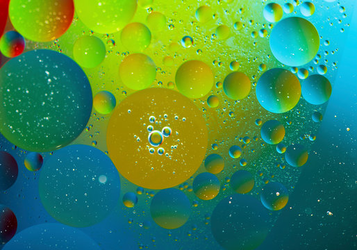 abstract wallpaper from colored circles
