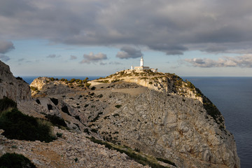 Fototapeta na wymiar Cape Formentor lighthouse in Mallorca, Spain