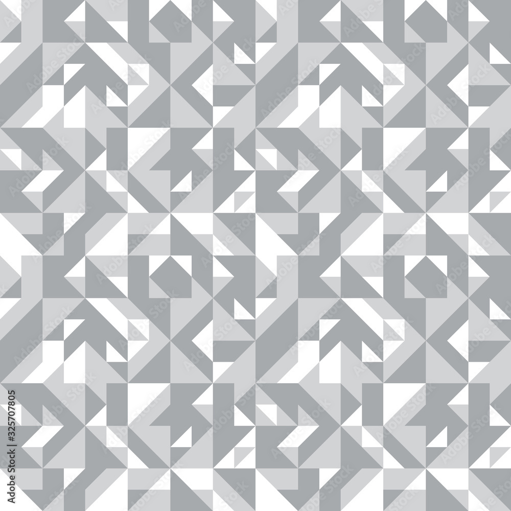Poster background vector abstract design. geometric seamless pattern in gray color. decorative mosaic wallp