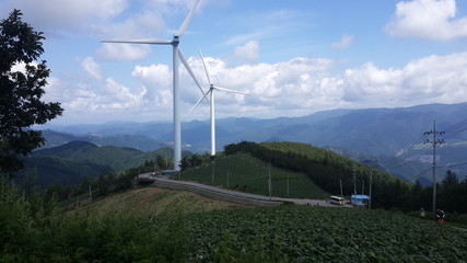 Taebaek city in South Korea