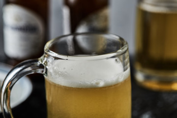 Beer in glass
