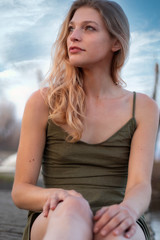 Fototapeta premium Portrait of a beautiful blonde
