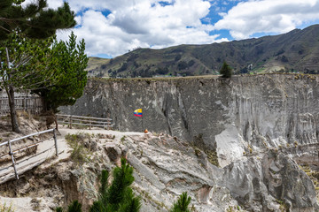 Panoramic of the Rio Toachi Canyon, near Quilotoa, Cotopaxi, Ecuador. South America.
