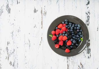 Ripe and juicy fresh berries