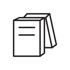 book icon collection, trendy style