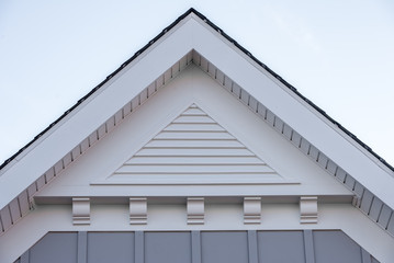 Water resistant, moulded colonial white Louver Gable Vent looking like a real wood product without...