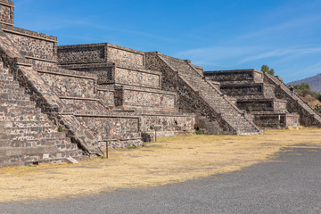 The Pyramids in ancient city of Teotihuacan in Mexico.