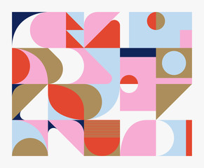 Obraz premium Mid-Century Abstract Vector Pattern Design