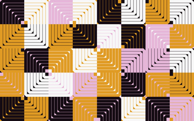 Mid-Century Abstract Vector Pattern Design
