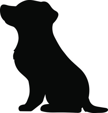 recommend clip art: Jack Russell Terrier sitting side silhouette