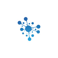 Molecule vector illustration design