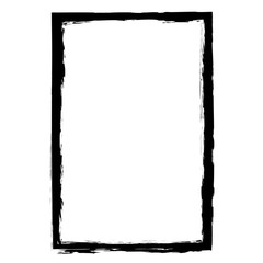 old photo banner frame on white background