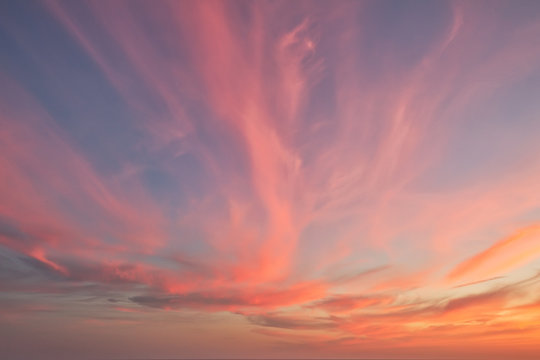 Beautiful colorful sky, natural outdoor background