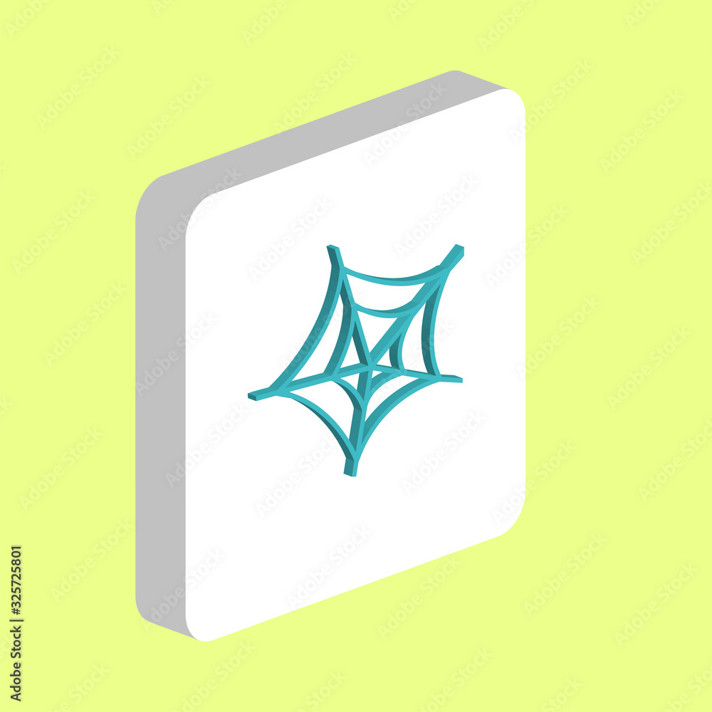 Poster spiderweb computer symbol