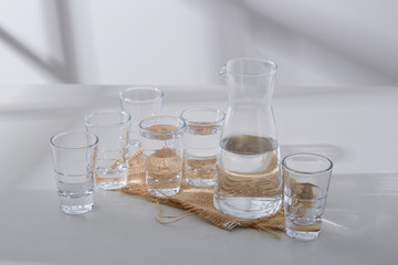 Glass liquor cup