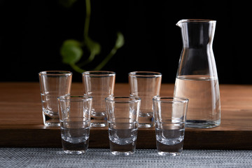 Glass liquor cup