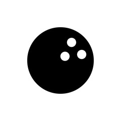 Bowling game Pin Icon vector. Bowling icon. pin ball