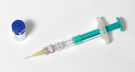 Injection with vial