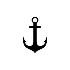 Anchor icon vector.Anchor symbol logo. Anchor marine icon.