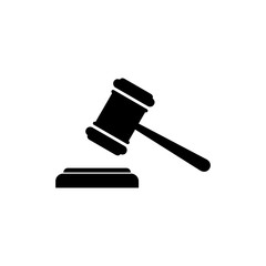 Gavel icon vector. Hammer icon vector. Judge Gavel Auction Icon. Bid