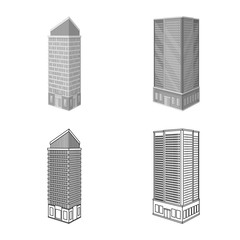 Fototapeta premium Vector illustration of construction and building icon. Set of construction and estate vector icon for stock.