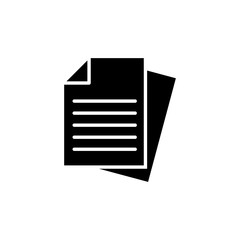 Document icon vector. Paper icon. File Icon