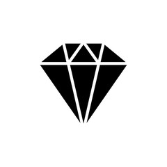 Diamond icon. Diamond vector icon. Gemstone symbol