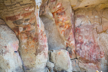 Cave paintings in Cueva de las Manos