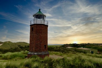 Fototapeta na wymiar Ein Leuchtturm auf der schönen Insel Sylt