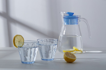 Glass kettle and water cup