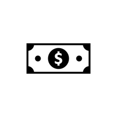 Money icon isolated on white background. Money vector icon. Dollar icon