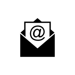 Mail vector icon isolated on white background. E-mail icon. Envelope illustration. Message