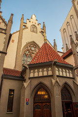 Obraz premium Entrance to Maisel Synagogue in Prague