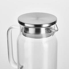 Details of glass kettle and water cup