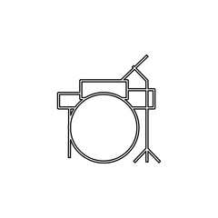 drums icon. Simple thin line, outline vector of web icons for ui and ux, website or mobile application