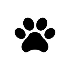 Paw icon isolated on white background. Paw Print icon
