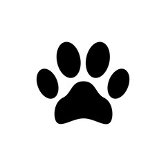 Paw icon isolated on white background. Paw Print icon