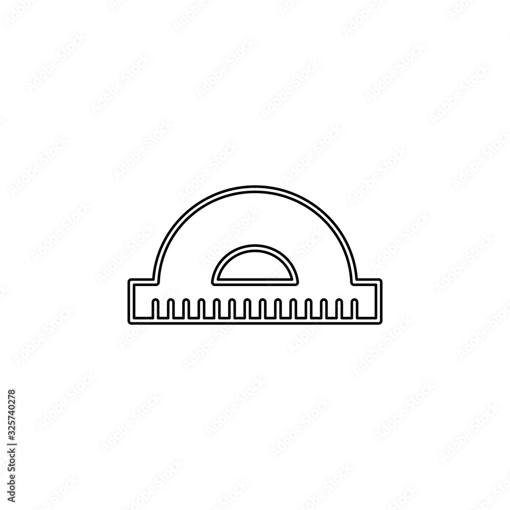 Aufkleber protractor icon. simple thin line, outline vector of web icons for ui and ux, website or mobile appl