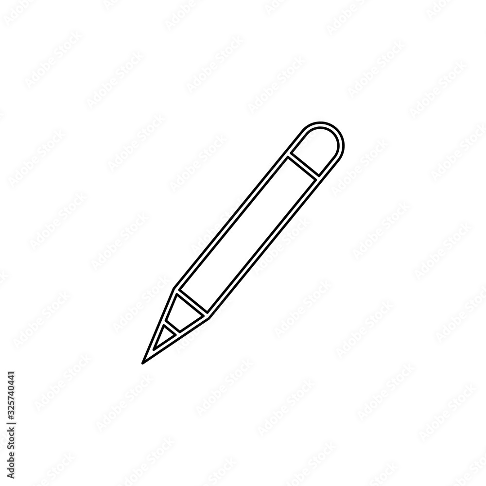 Poster a pen icon. simple thin line, outline vector of web icons for ui and ux, website or mobile applicati