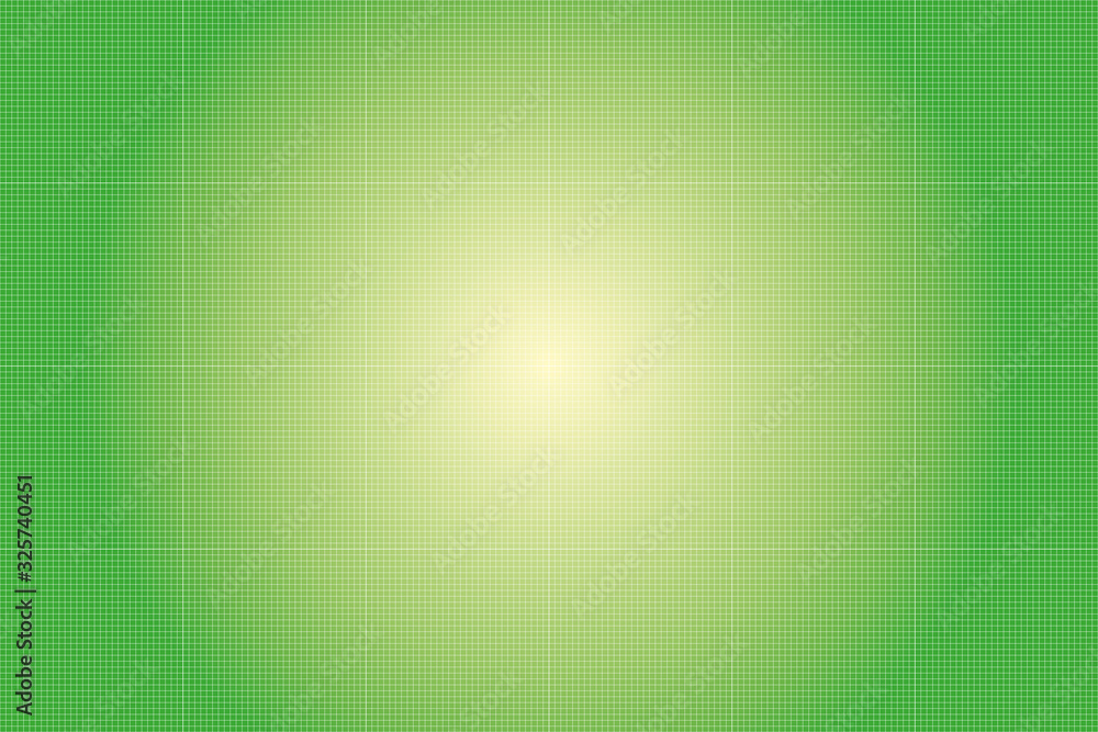 Wall mural green gradient line square pattern background.