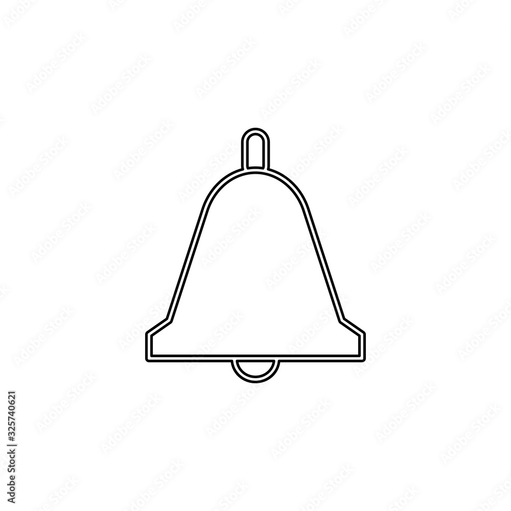 Poster bell icon. simple thin line, outline vector of web icons for ui and ux, website or mobile applicatio