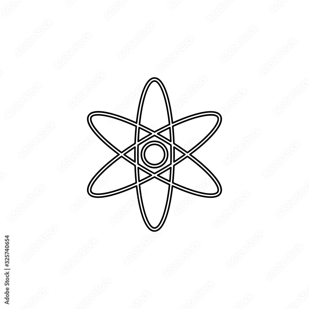 Poster atoms icon. simple thin line, outline vector of web icons for ui and ux, website or mobile applicati
