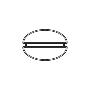 recommend clip art: burgher icon. Simple thin line, outline vector of web icons for ui and ux, website or mobile application